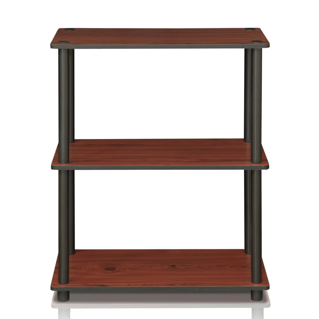 3-Tier Dark Cherry Shelf Display Rack Q3880