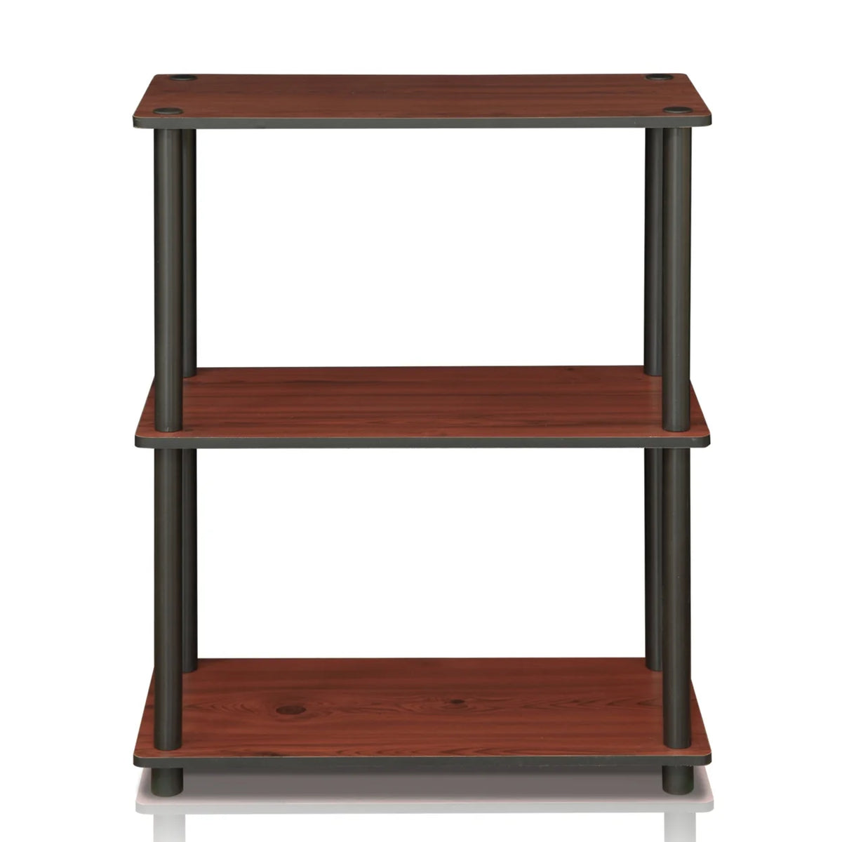 3-Tier Dark Cherry Shelf Display Rack Q3880