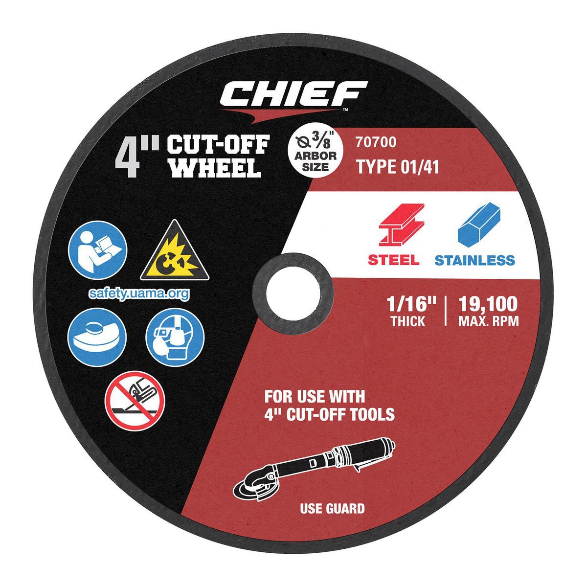 4 in. Cut-Off Wheels 5-Pack G165