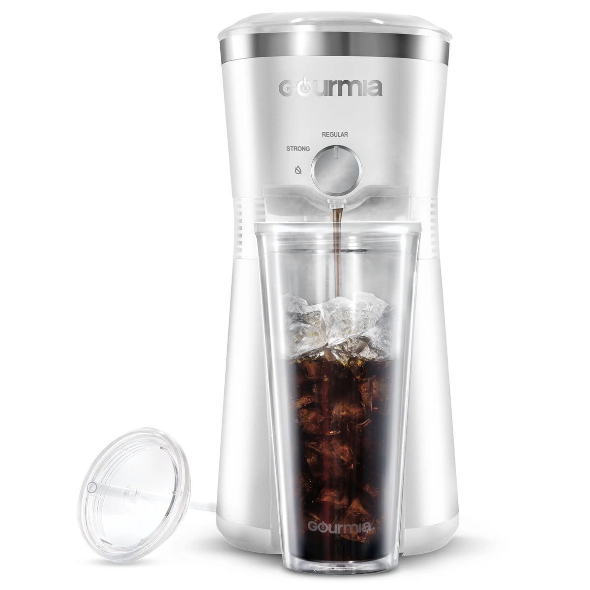 Red Iced Coffee Maker with 25 fl oz Tumbler O388