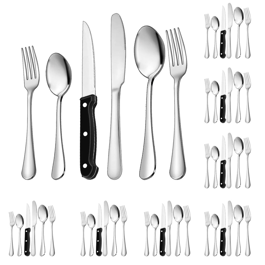 49-Piece Stainless Steel Silverware Set with Organizer H52772