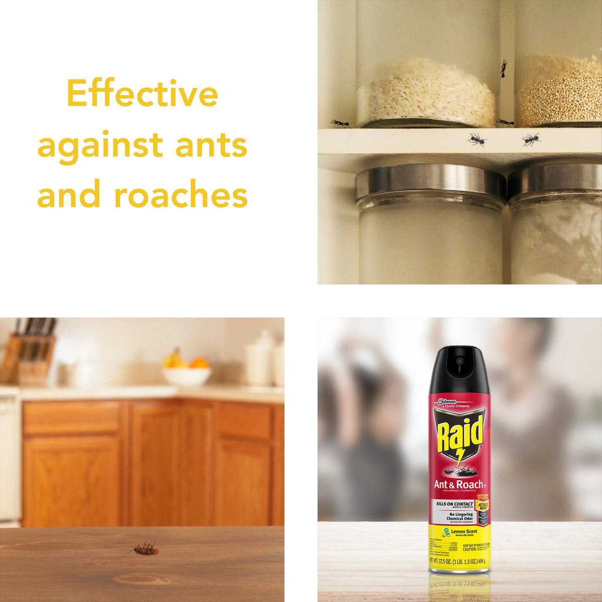 Ant & Roach Killer Lemon Fresh Scent 17.5 oz H8284