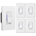 5 Pack Digital Dimmer Switch with Wallplate, White K330