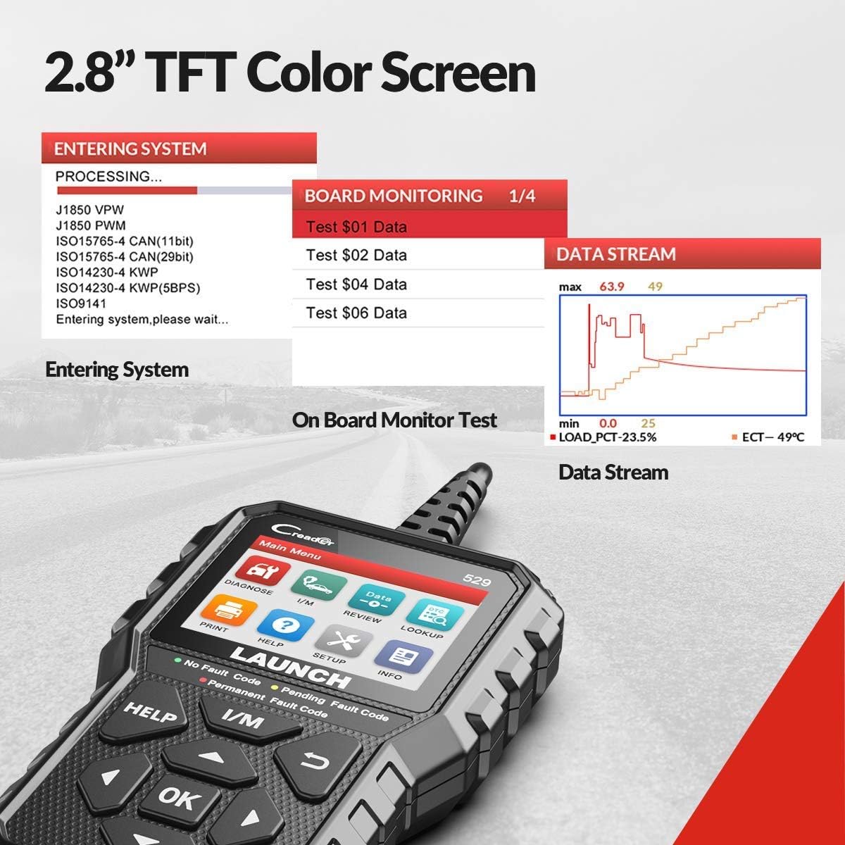 OBD2 Scanner Car Code Reader Pack of 2 J491