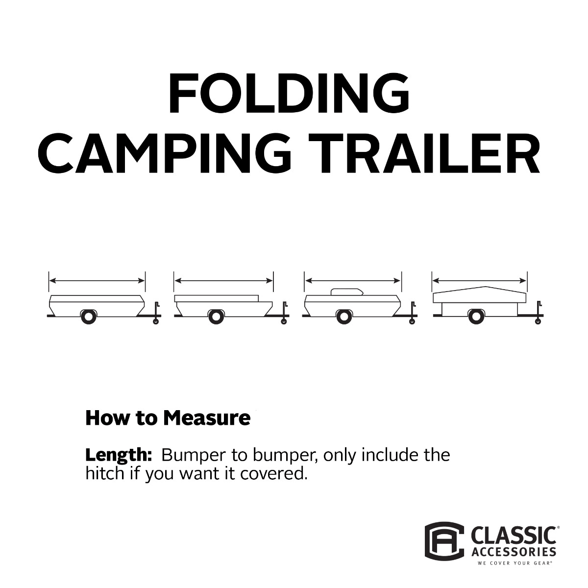 Gray Folding Camping Trailer Cover G19971