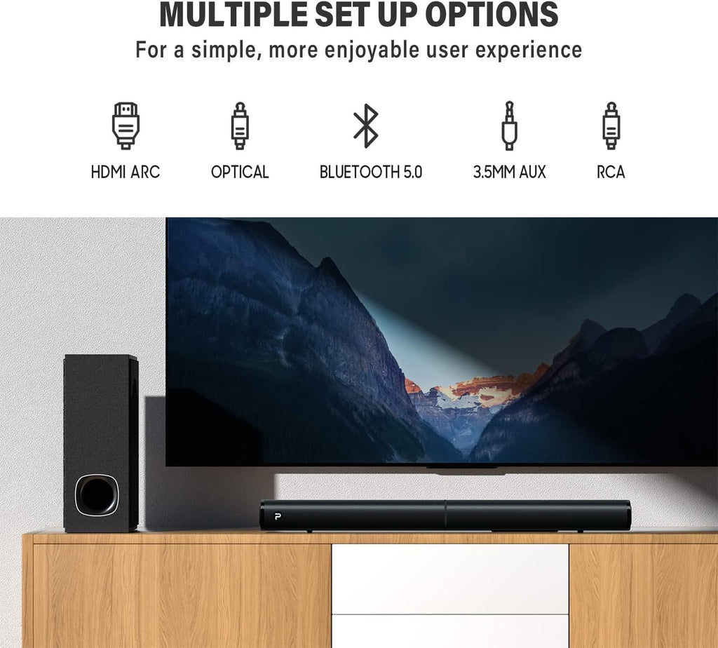 Sound Bars for TV with Subwoofer J150