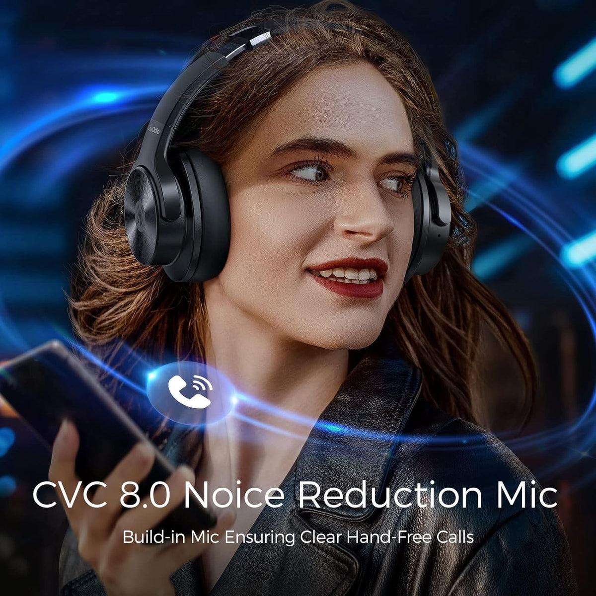 Active Noise Cancelling Wireless Wired Over Ear Headphones F5991