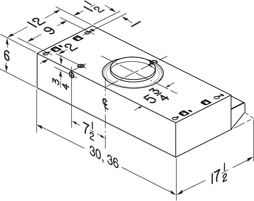 White Range Hood Insert with Light S6502