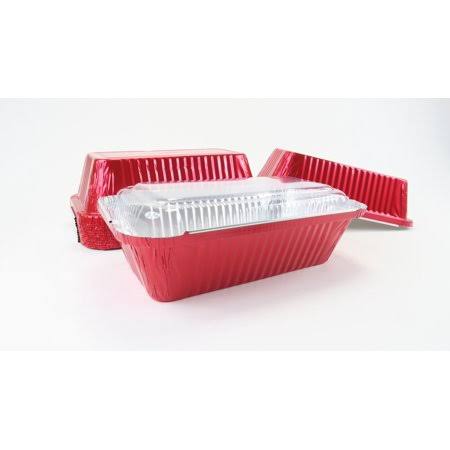 Colored 2 lb. Foil Loaf Pan with Lid F6808