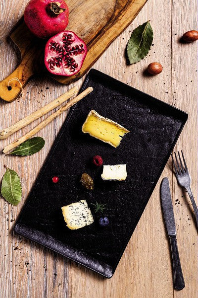 Black Steak Plate 33x24cm B377