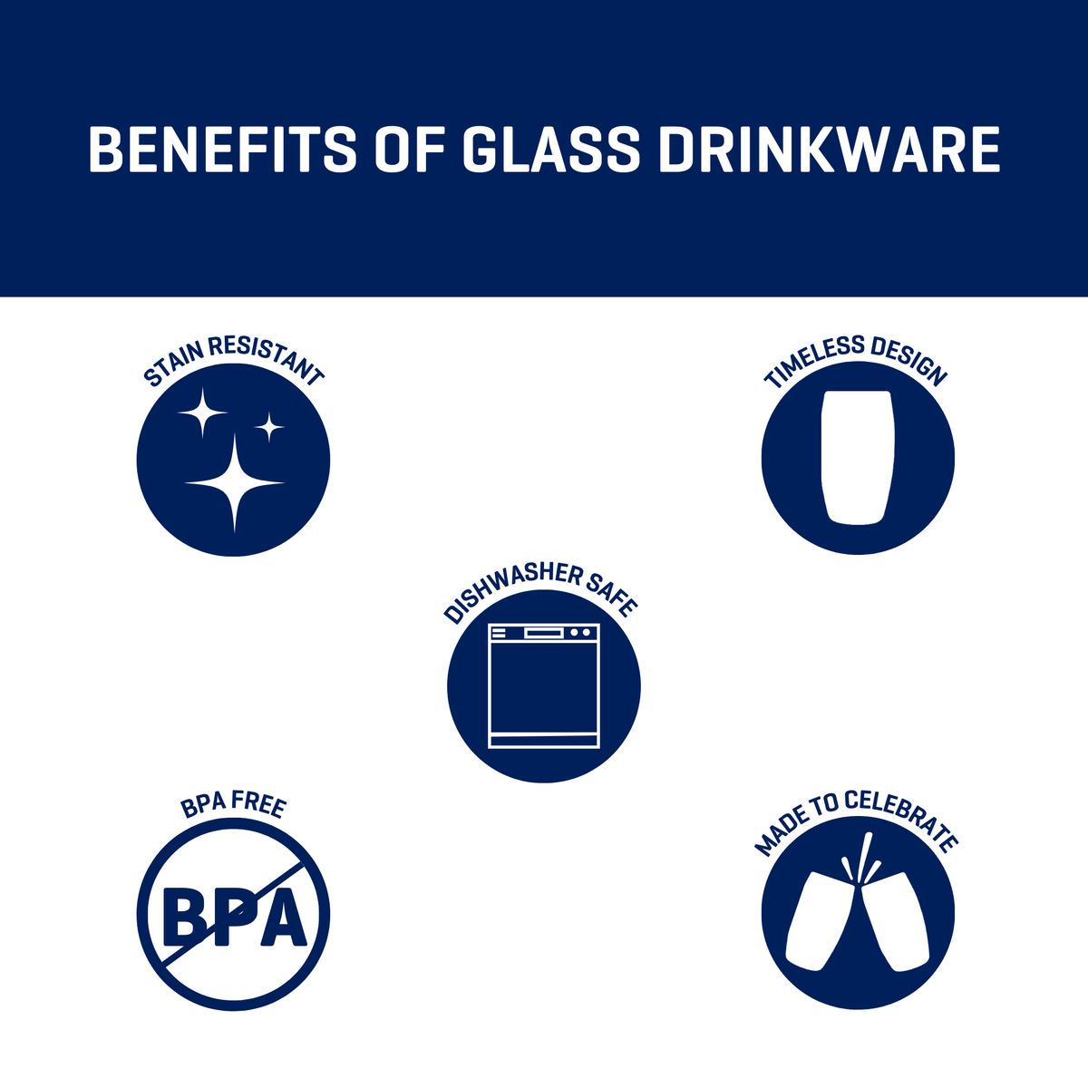 Drinking Glasses Set of 8 I649