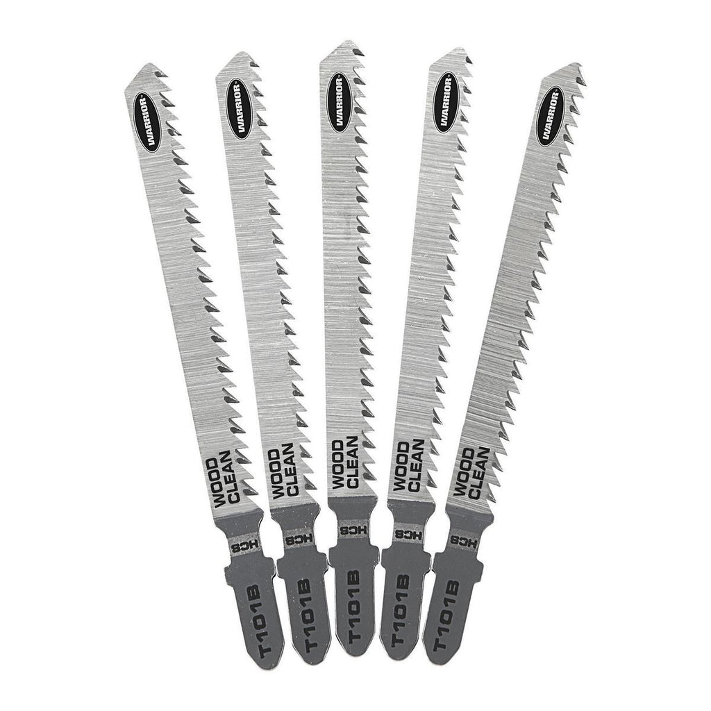 10 TPI T-shank Clean Wood Jig Saw Blades, 5 Pack E680830