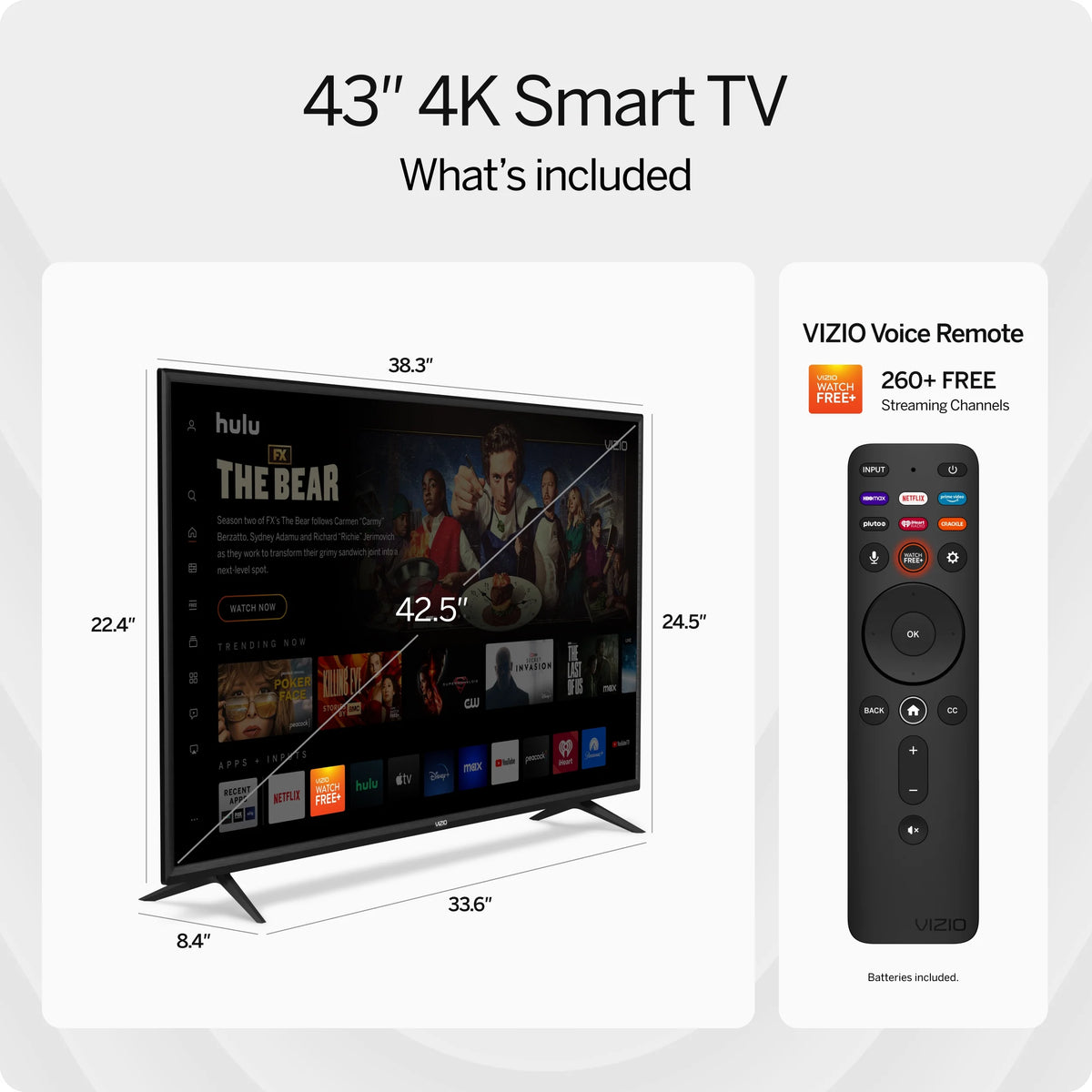 43 Class 4K UHD LED Smart TV B830677