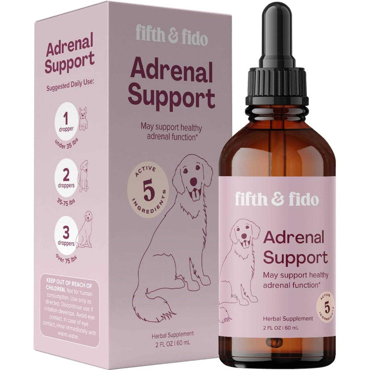 Adrenal Balance Liquid Hormone Supplement for Dogs & Cats Y12431