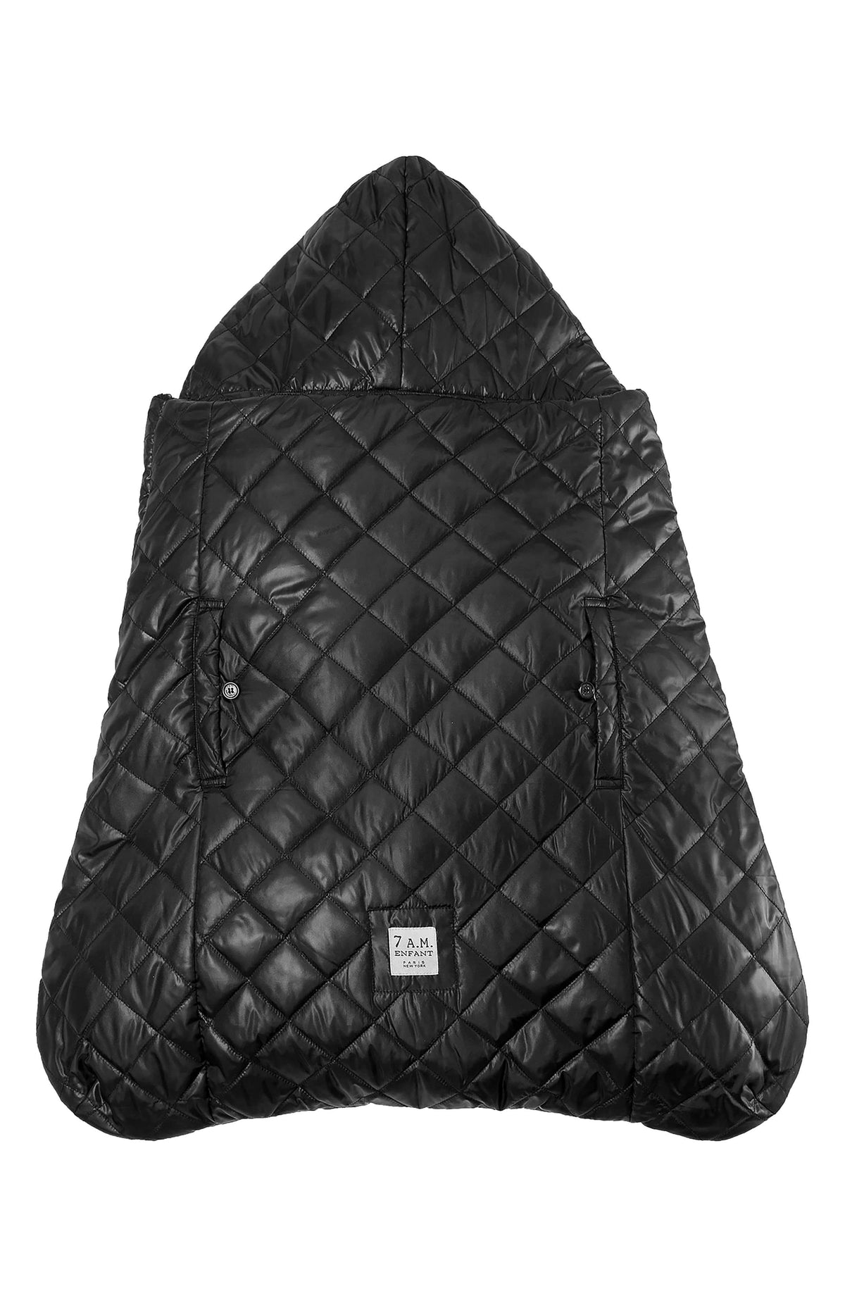 Black Plush Baby Carrier Cover C68754