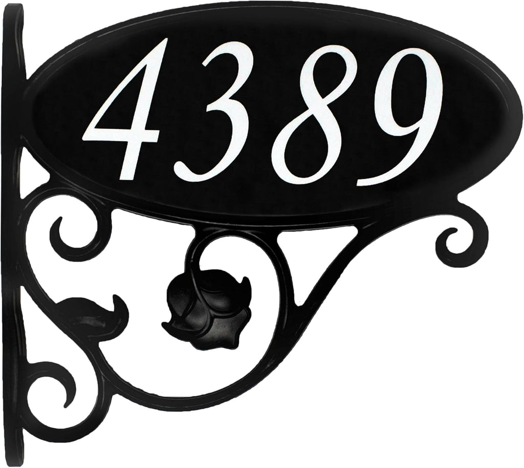 Handcrafted Double Sided Reflective Mailbox Address Sign U56923
