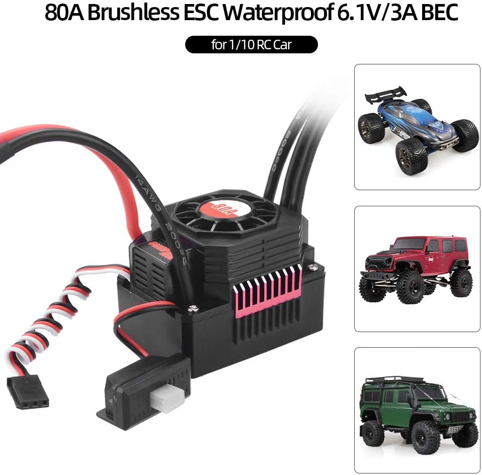 80A Brushless Waterproof Electric Speed Controller Z20463