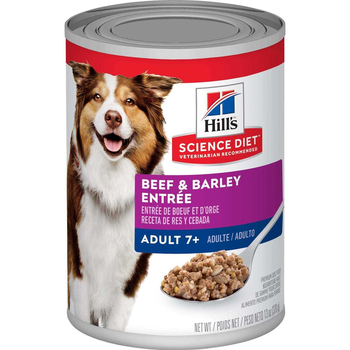 Adult 7+ Beef & Barley Dog Food Z219505