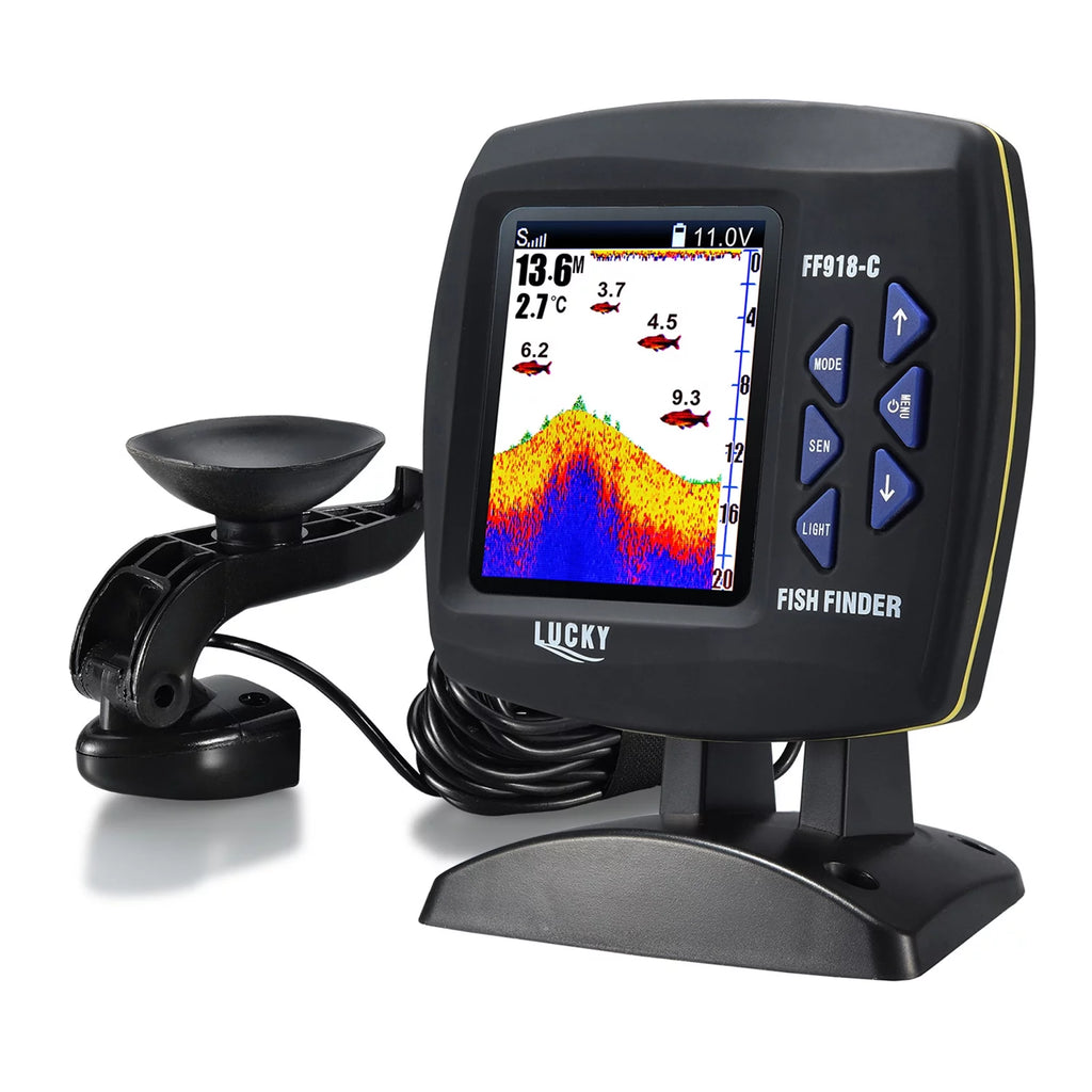 Fish Finder Wired Transducer Sensor 45 Degrees Underwater Fishing Camera Waterproof LCD U138