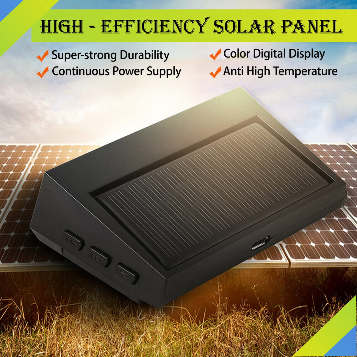 Wireless Solar Tire Pressure Monitoring System with 6 External Sensors B3134