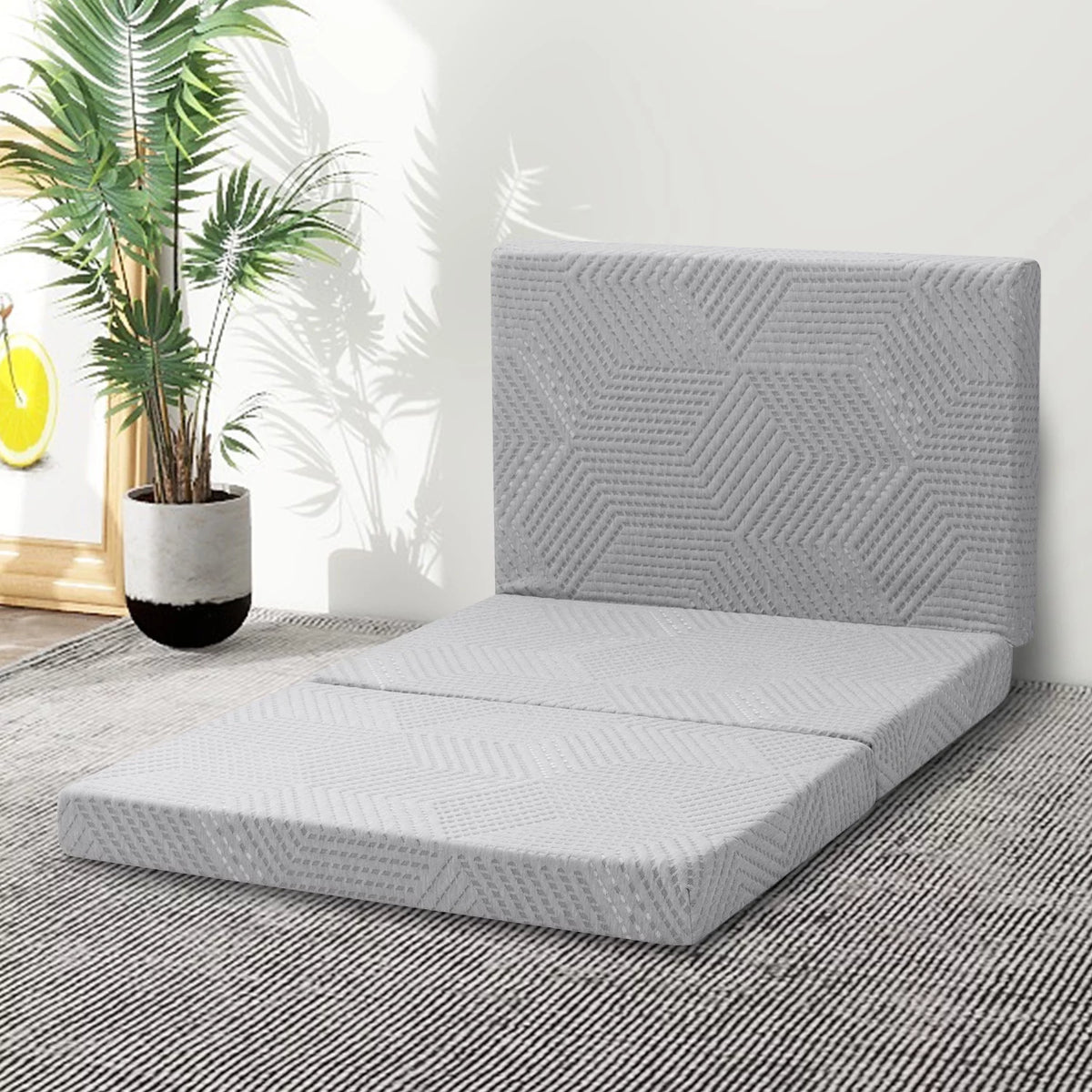 4 Inch Tri Folding Memory Foam Mattress C305470