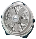 20 Pivoting Air Circulator Floor Fan, 3 Speeds, Gray V20795