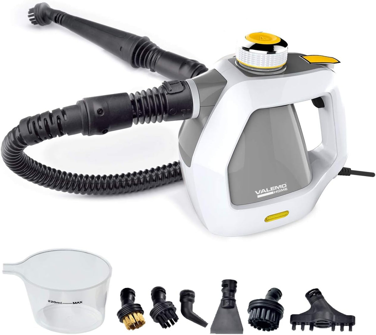 Handheld Steam Cleaner and Multipurpose Steamer White D738