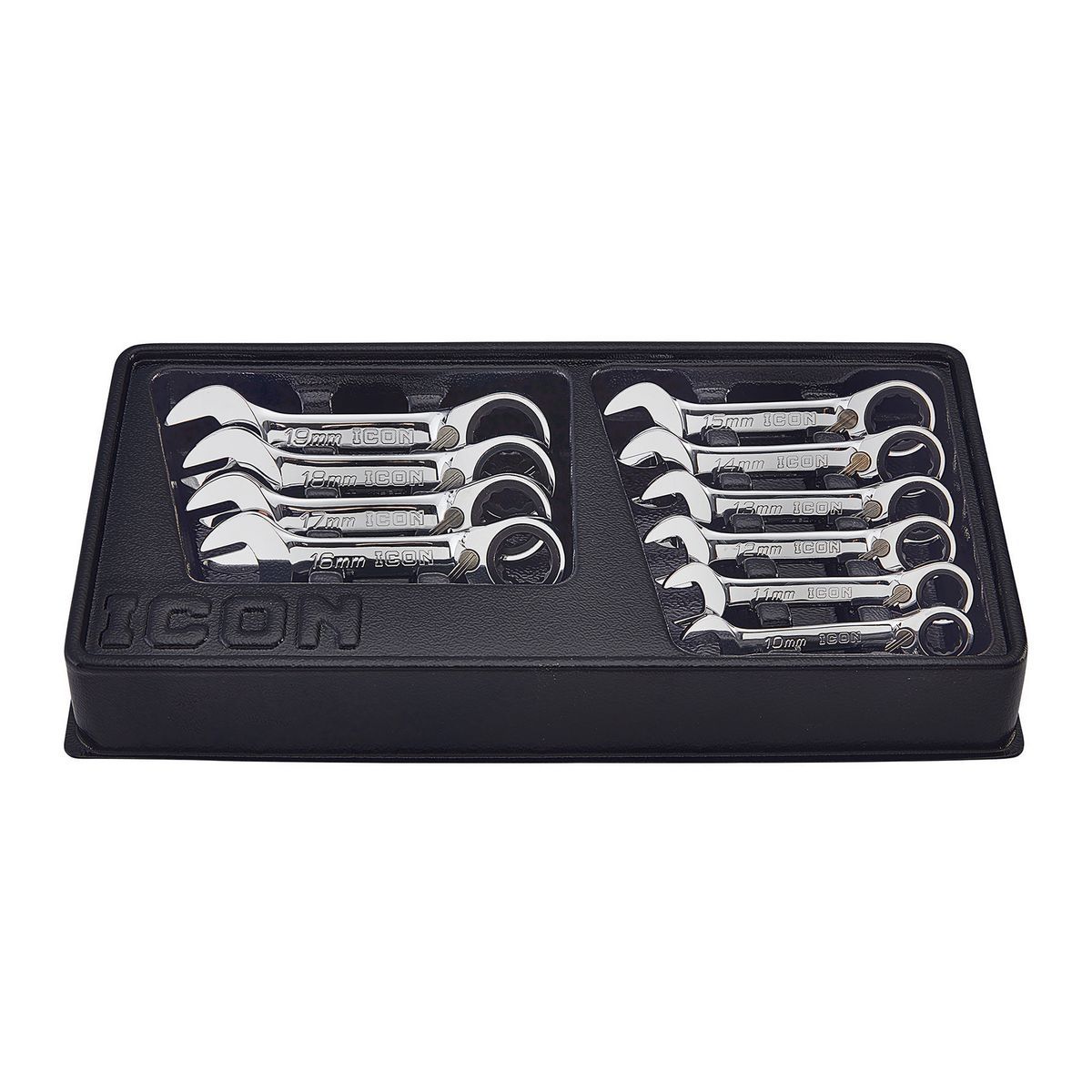Metric Ratcheting Combination Wrench Set, 10 Piece U796
