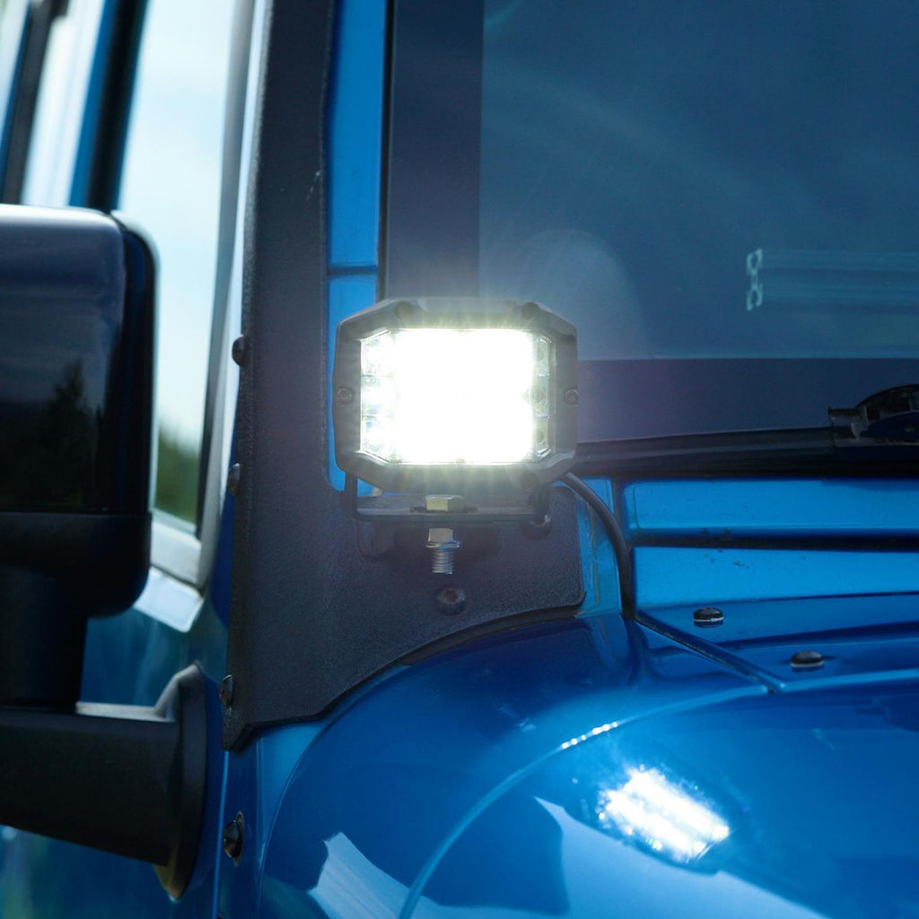 3 in. LED Flood with Sidelight, Pair A2343