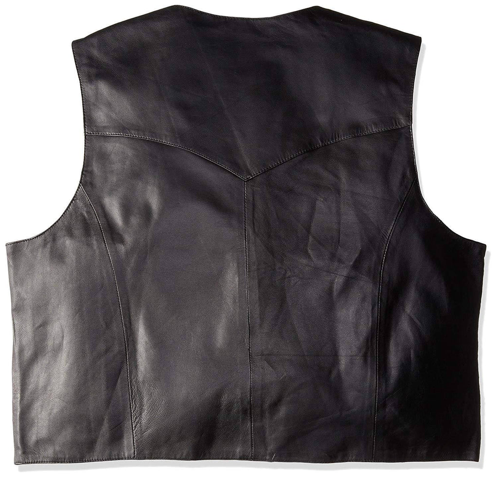 Brown Calf Suede Western Snap Vest U64764
