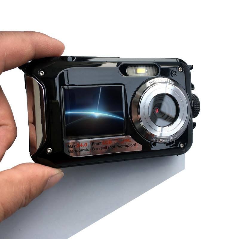 1080P 16x Zoom Waterproof Digital Camera with Dual-screens V184215