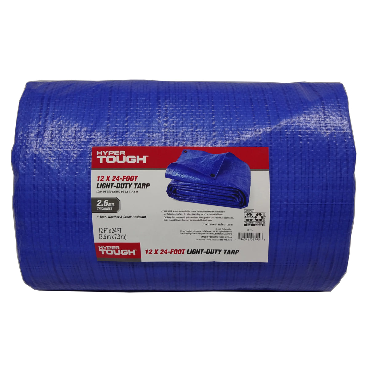 Weather Resistant 12 x 24' Polyethylene Tarp D606692