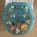 Elongated Toilet Seat Blue O52432