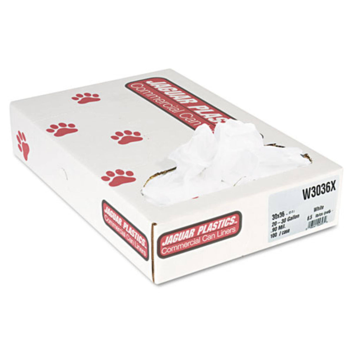 30 gal. White Commercial Can Liners Z4026