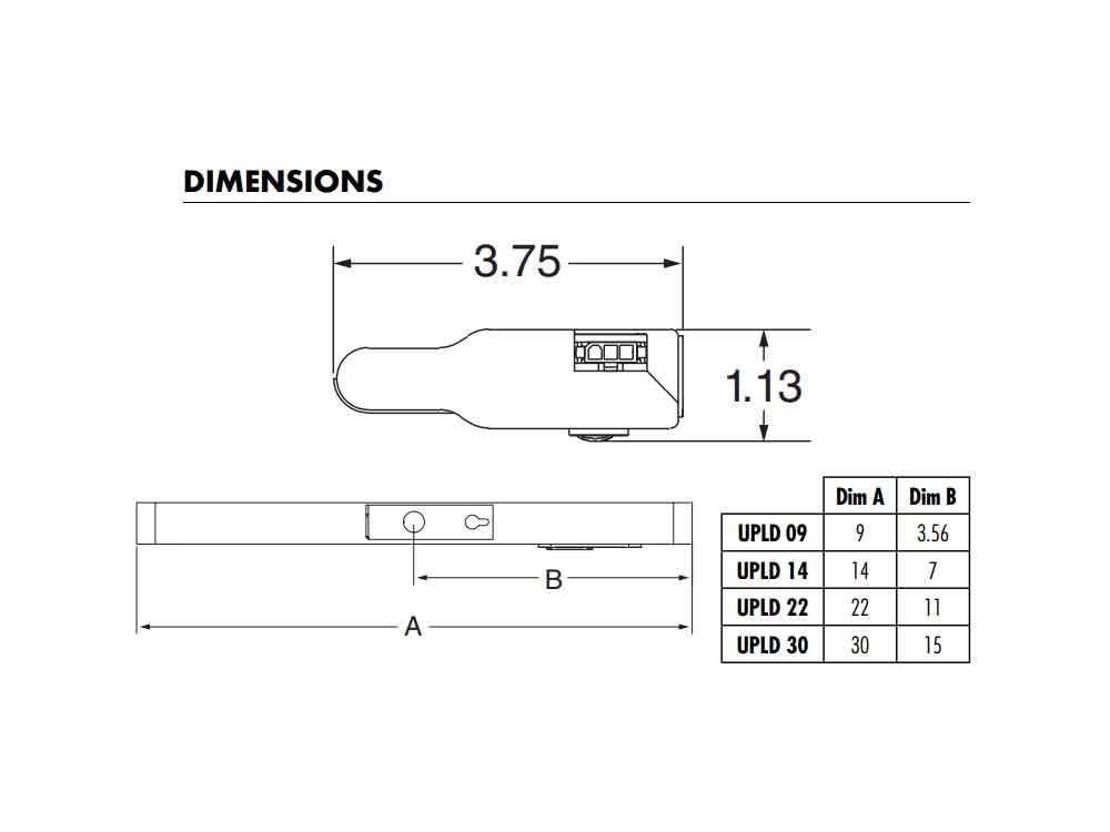14 in. LED Under Cabinet Light Bar X39840