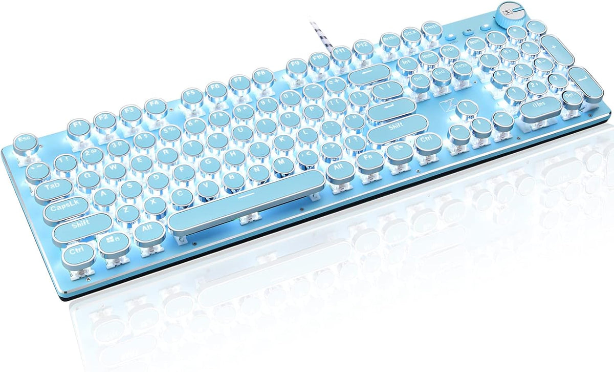 Pink Mechanical Gaming Keyboard with Wrist Rest and Mouse N83617