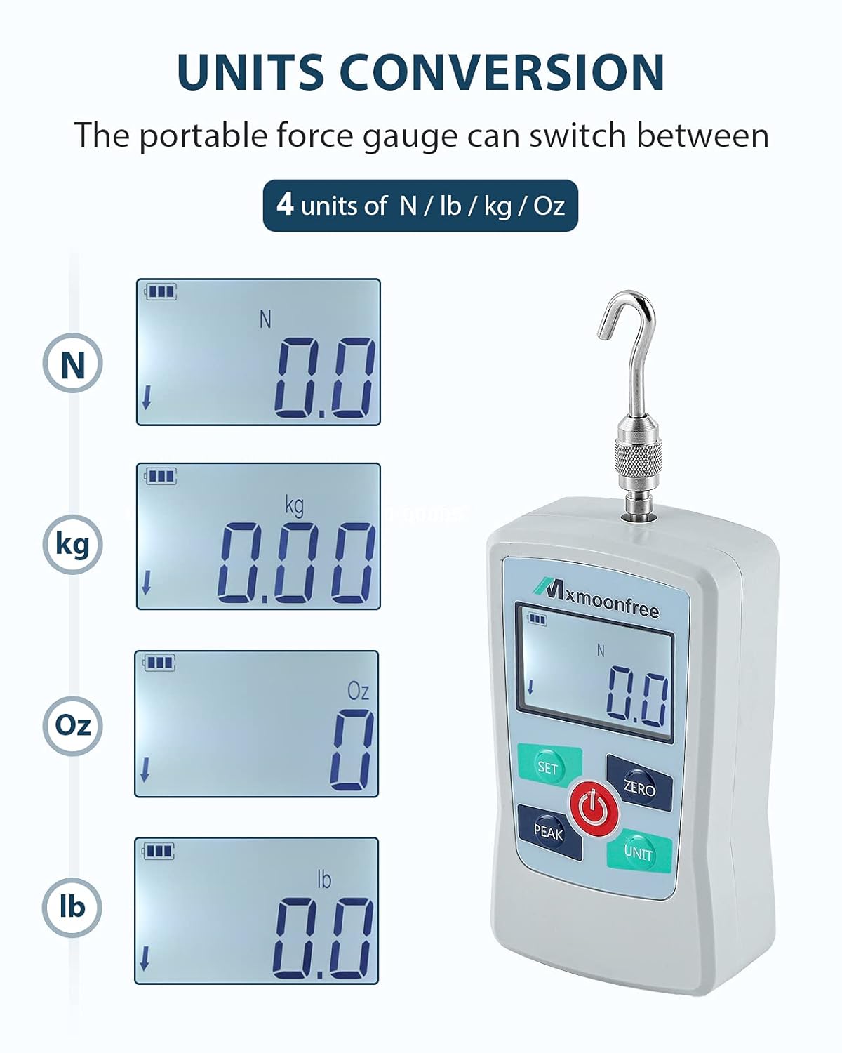 500N Digital Force Gauge Push Pull Force Meter Z29307