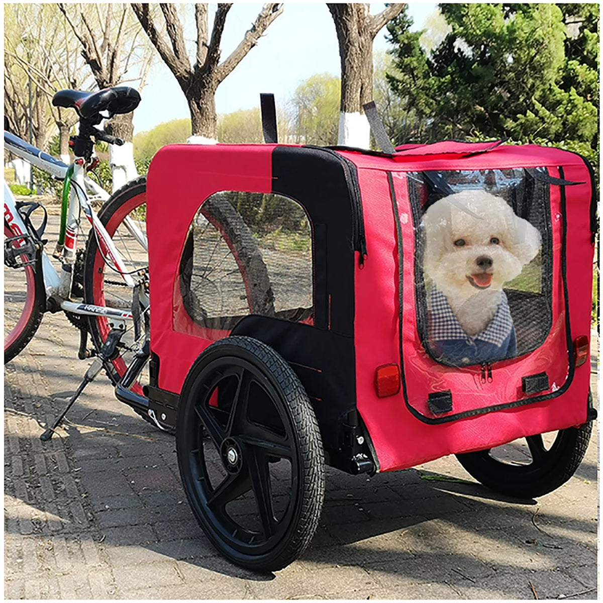 Dog Bike Trailer 2-in-1 Dog Stroller U350