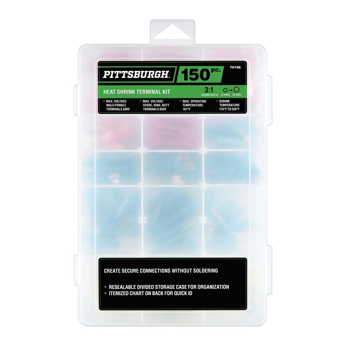 150-Piece Heat-Shrink Terminal Kit P39359