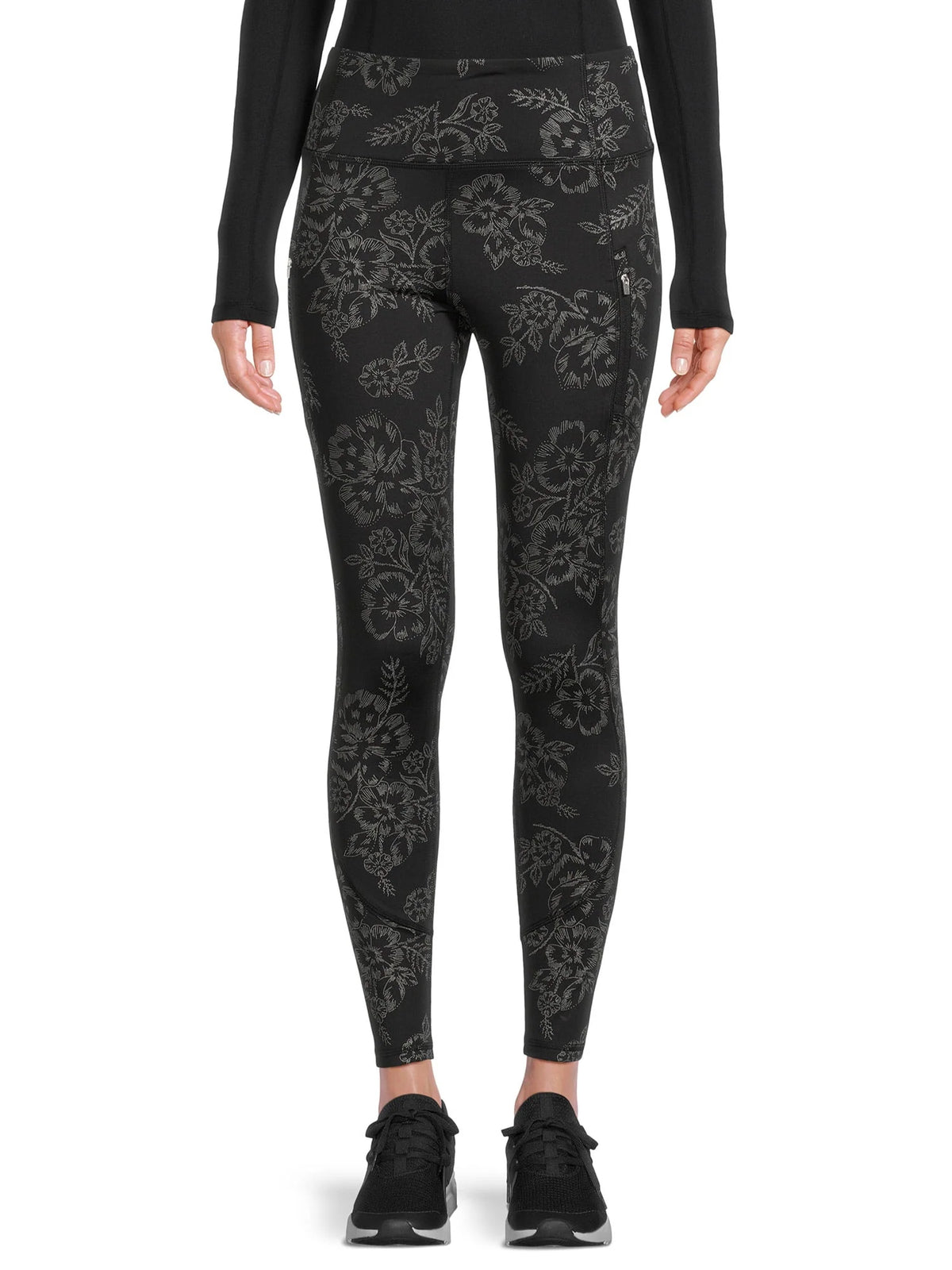 Brushed Leggings with Zipper Pockets S71358