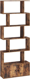 6-Tier Wood Bookshelf with Cabinet X287592