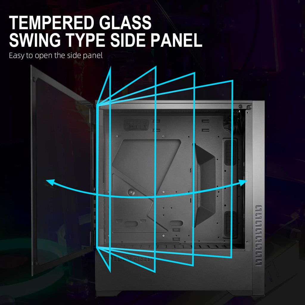 ATX Gaming PC Case with Side Window D77765