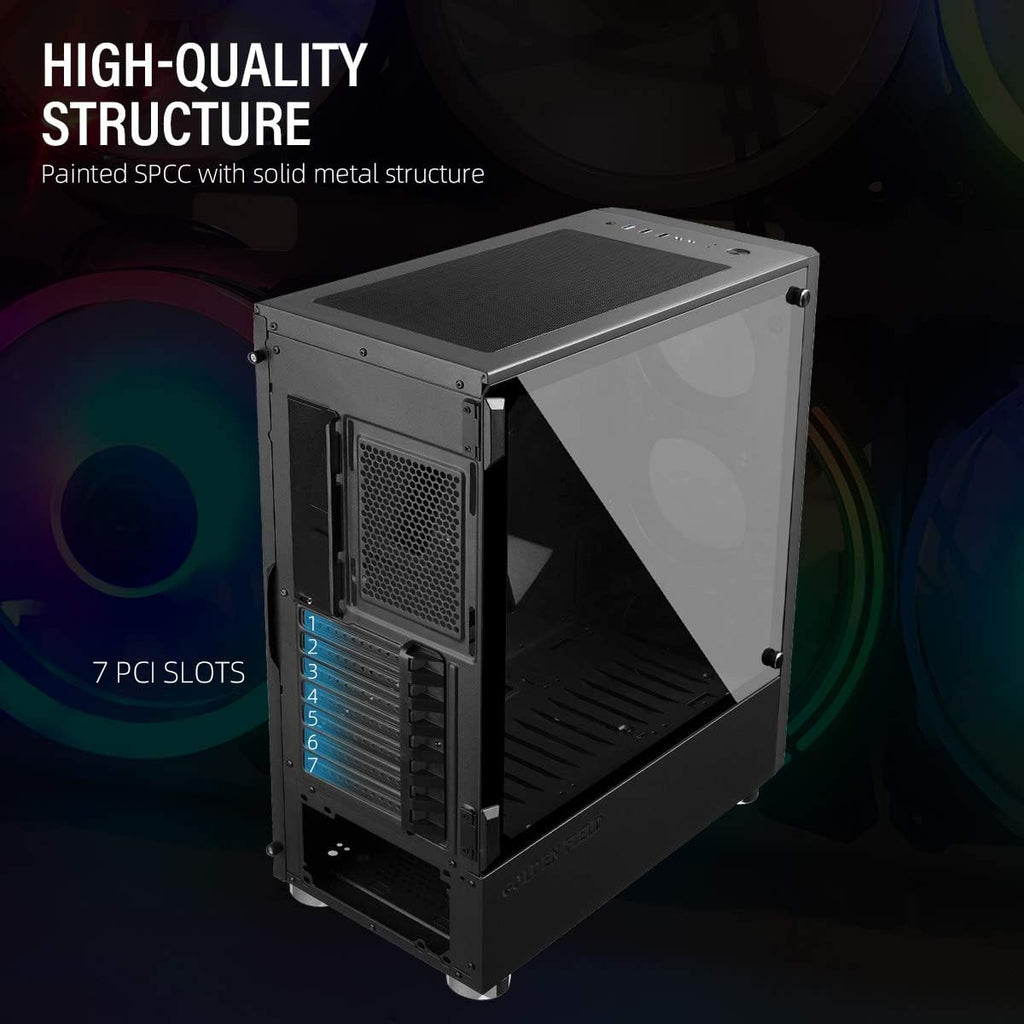 ATX Gaming PC Case with Side Window D77765