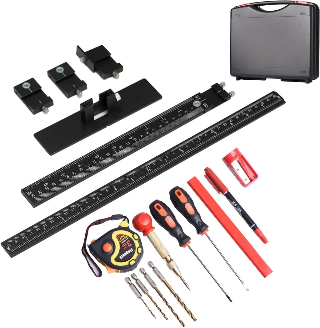 Cabinet Hardware Jig Tool Set Aluminum Alloy T4490