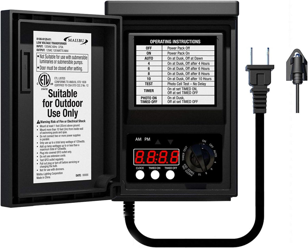120 Watt Low Voltage Landscape Lighting Transformer L317