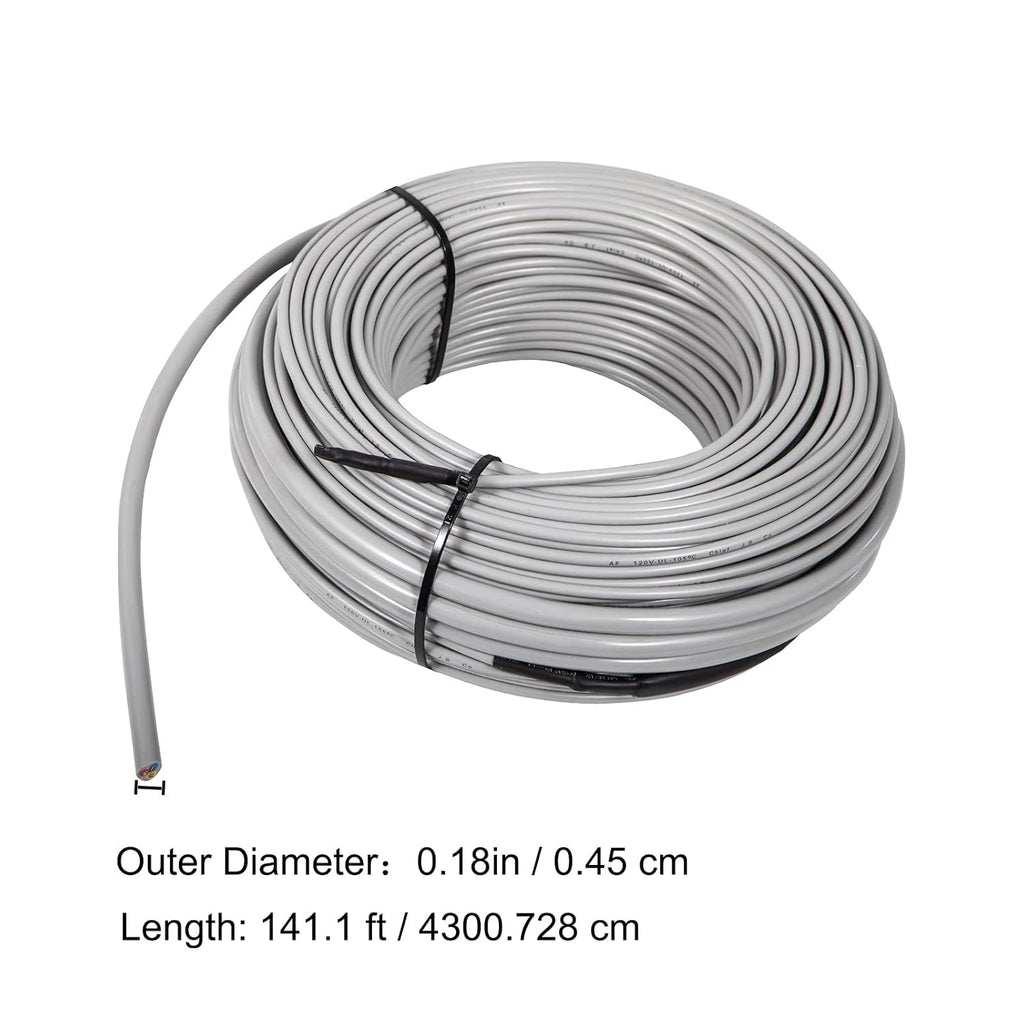 Floor Heating Cable 42.7 Square Feet Waterproof Insulated with Temperature Control Panel V83984