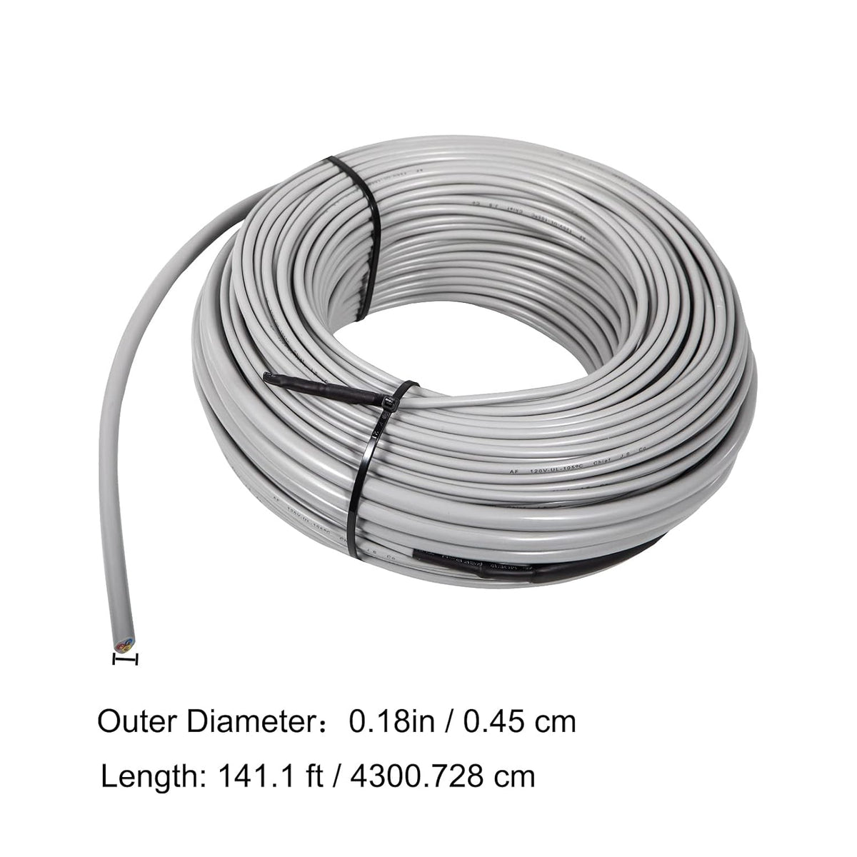 Floor Heating Cable 42.7 Square Feet Waterproof Insulated with Temperature Control Panel V83984