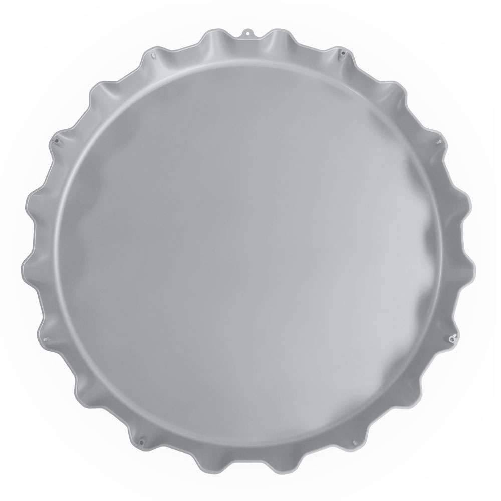 Bottle Cap Wall Sign Black I784