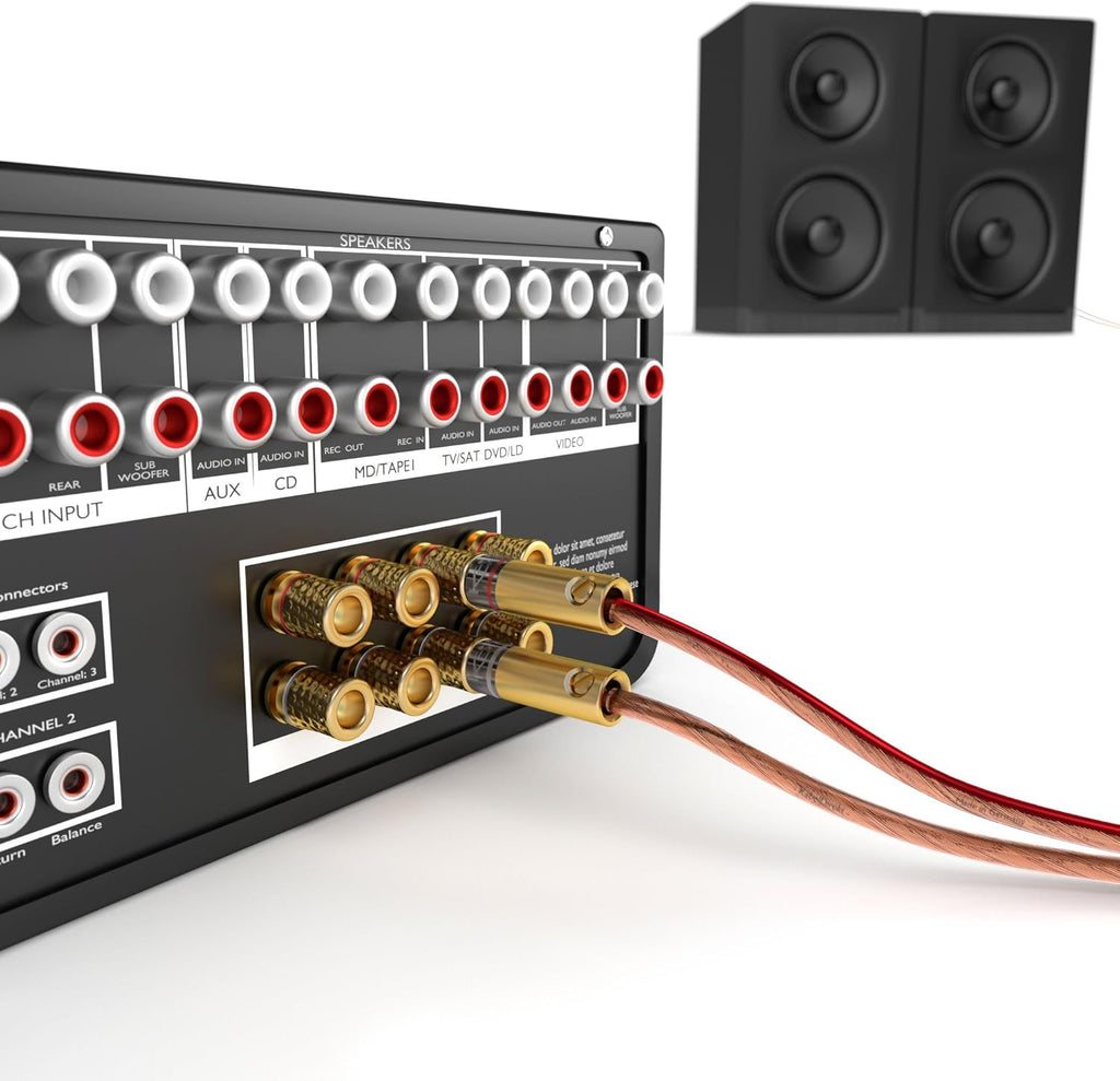 Pure Copper 14 AWG Speaker Wire 100 feet G895