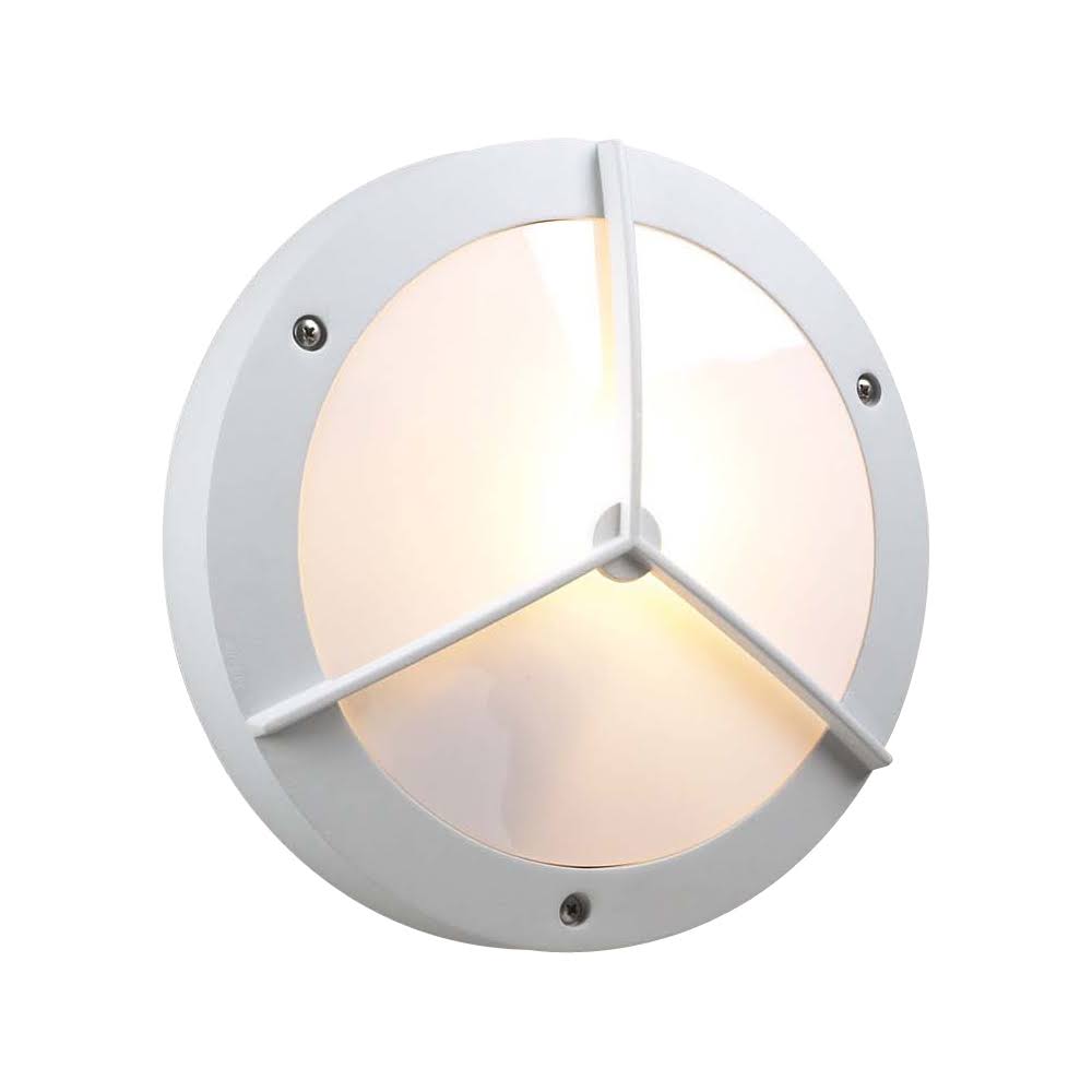 White One Light Outdoor Fixture A9394